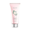 Pink body lotion tube with floral design and 'WEILAIYA' branding on a white background