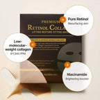 Wellderma Presmium Retinol Collagen Lifting Restore Fitting Mask 25g x 8ea - Lili Beauty